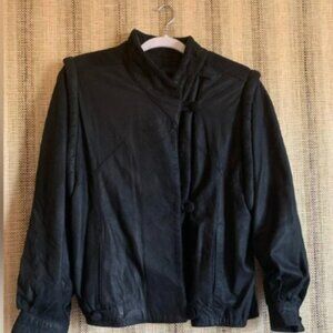 Pallencia Del Marques Collection Mens Size 32 Black Suede Leather Jacket Vintage